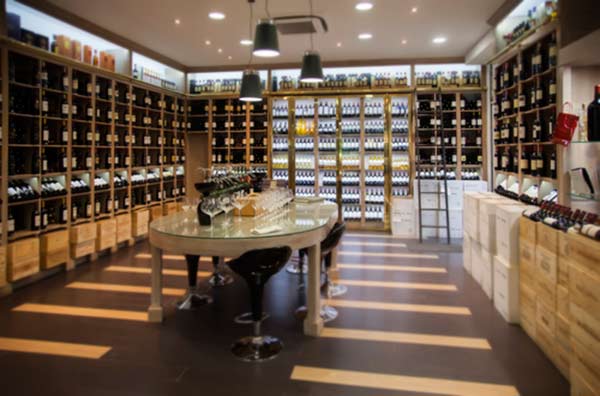 wine-sellers, luxury goods stores beautifully designed